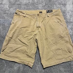 Kuhl Shorts Mens 38 Vintage Patina Dye Hiking Cargo Light Brown Tan